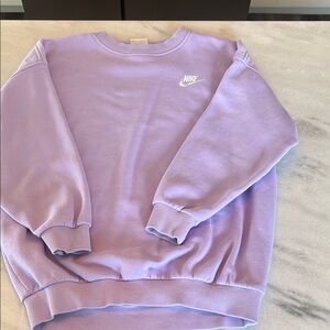 Girls Nike Purple Crew Neck Sweatshirt Sz -M